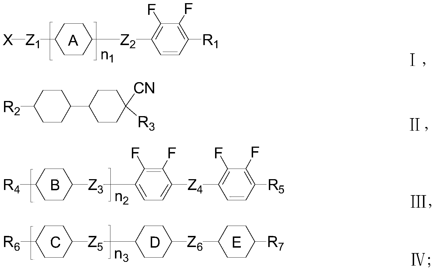 Negative dielectric anisotropic liquid crystal composition