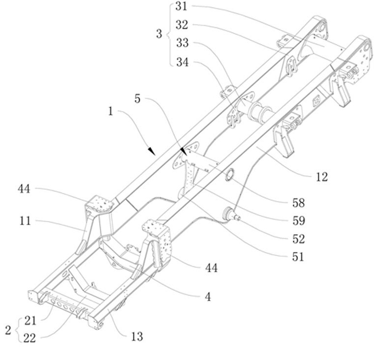 Frame assembly and engineering vehicle