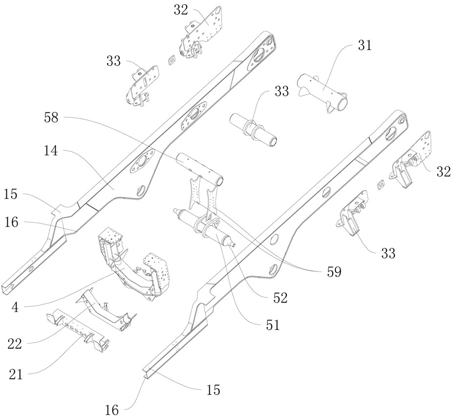 Frame assembly and engineering vehicle