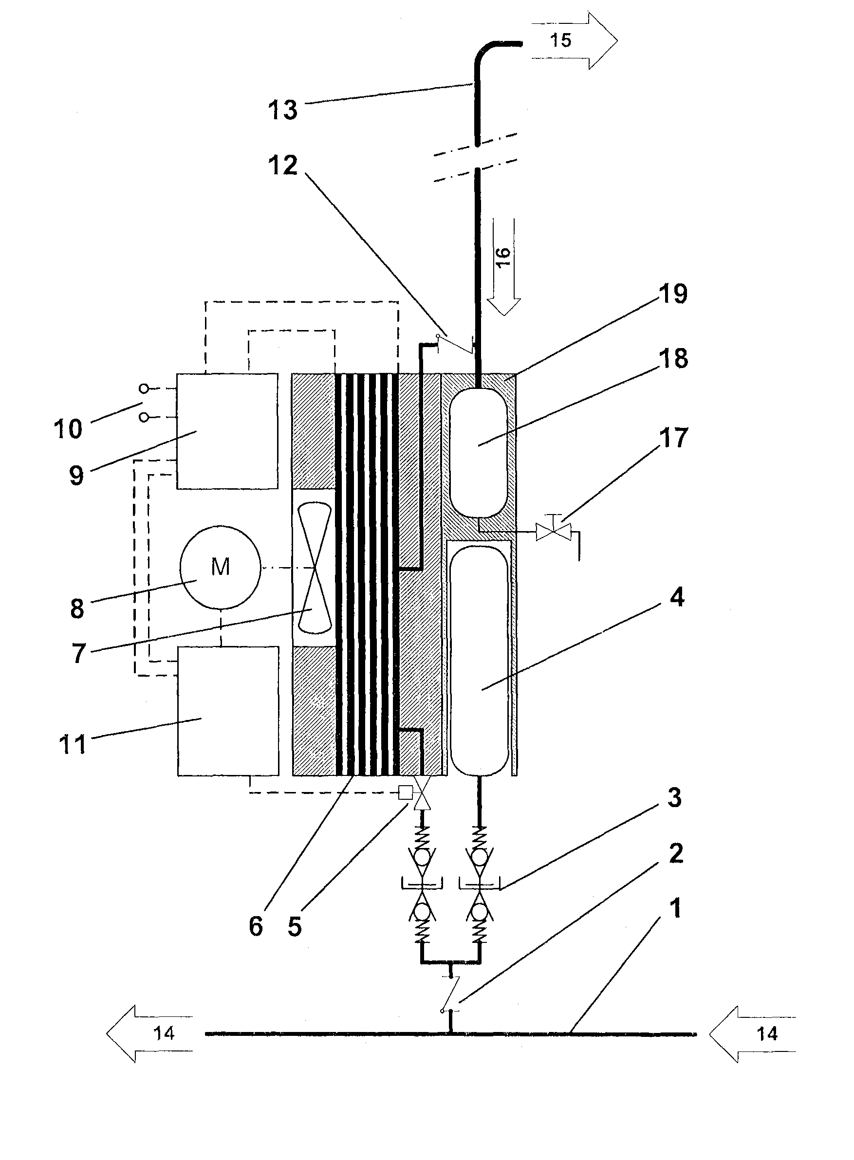 Semi-autonomous central supply system for passenger seats