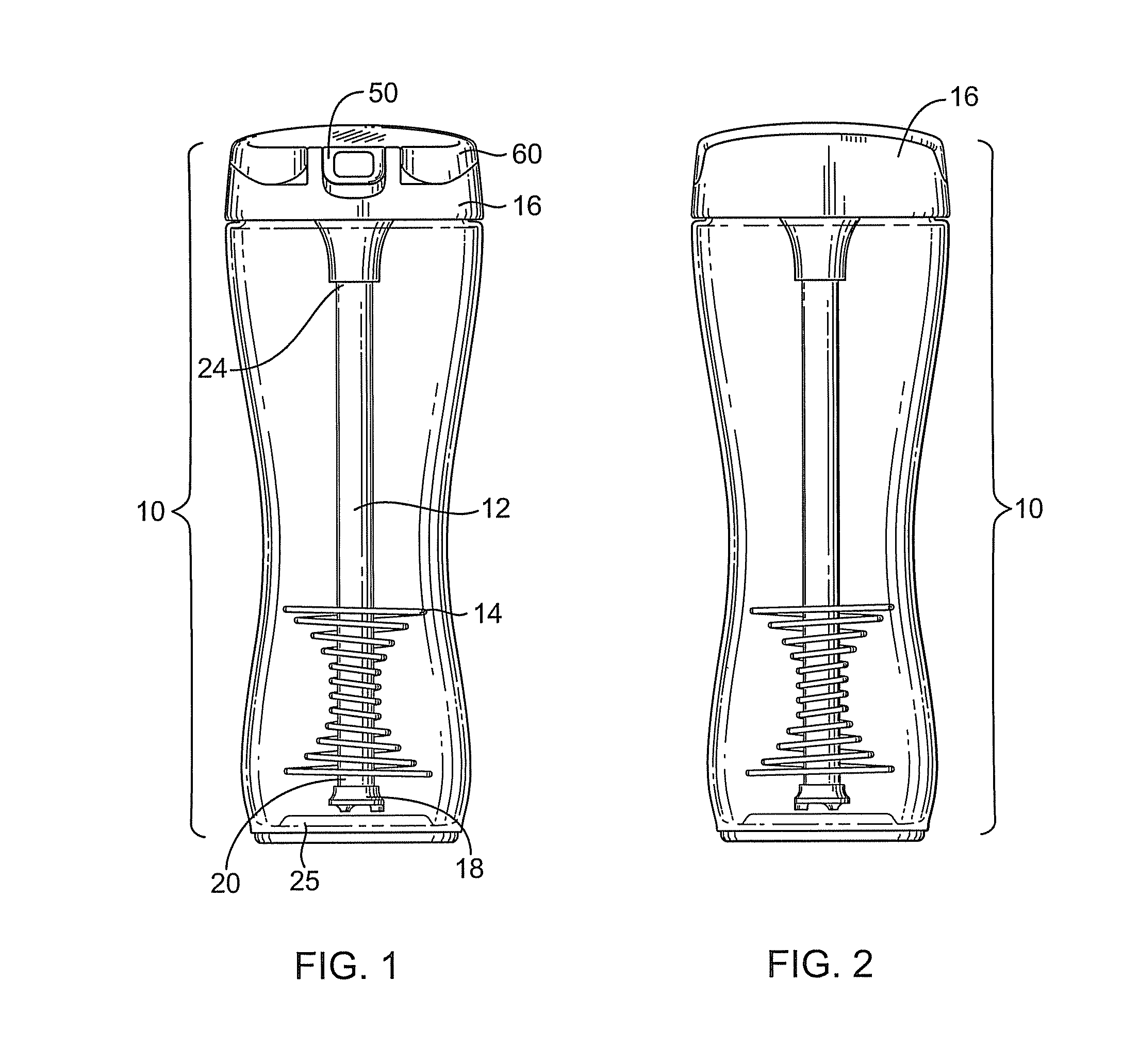 Shakeable container with agitator