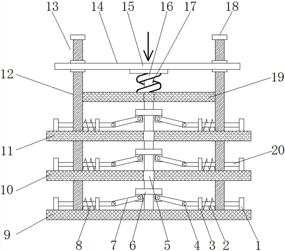 Shock-absorbing seat with multi-stage automatic reset function