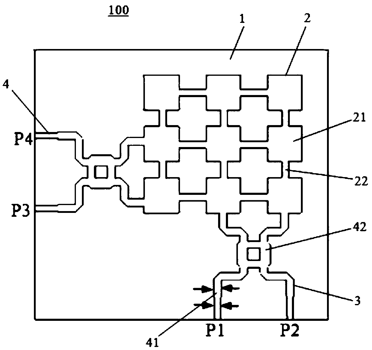 Double-feed type circularly polarized millimeter wave array antenna system