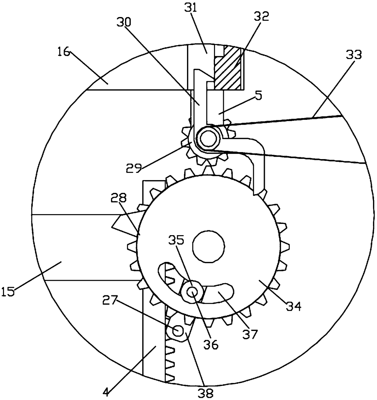 Automatic water feeding device of pig farm