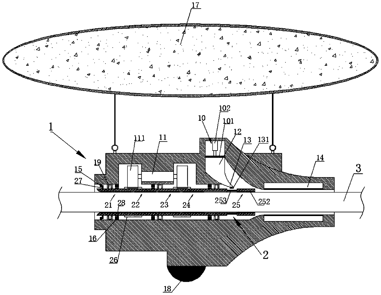 A repair device and repair method for high-altitude cable insulation layer aging