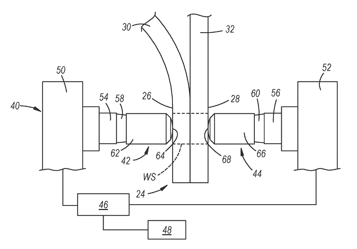 Alternately direct resistance spot welding of al-to-al, al-to-steel, and steel-t0-steel with welding electrode having oxide-disrupting structural features