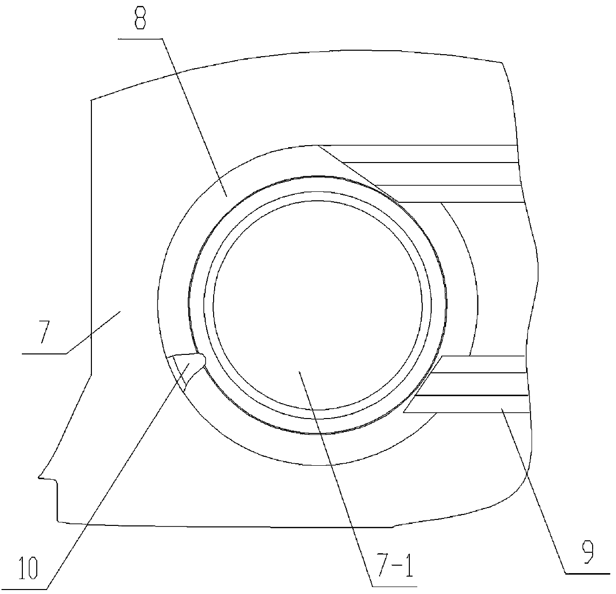 Plug-in equipment fixing device for small-scale universal airplane