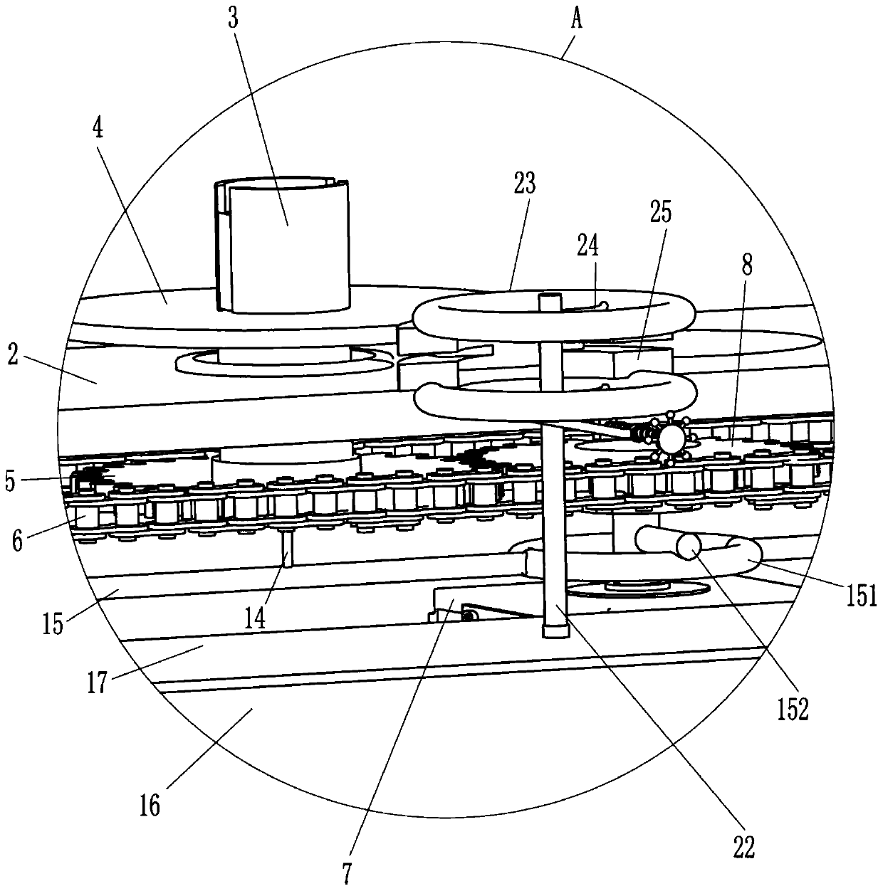 Anti-rust oil smearing device for edges of concrete cutting saw blades