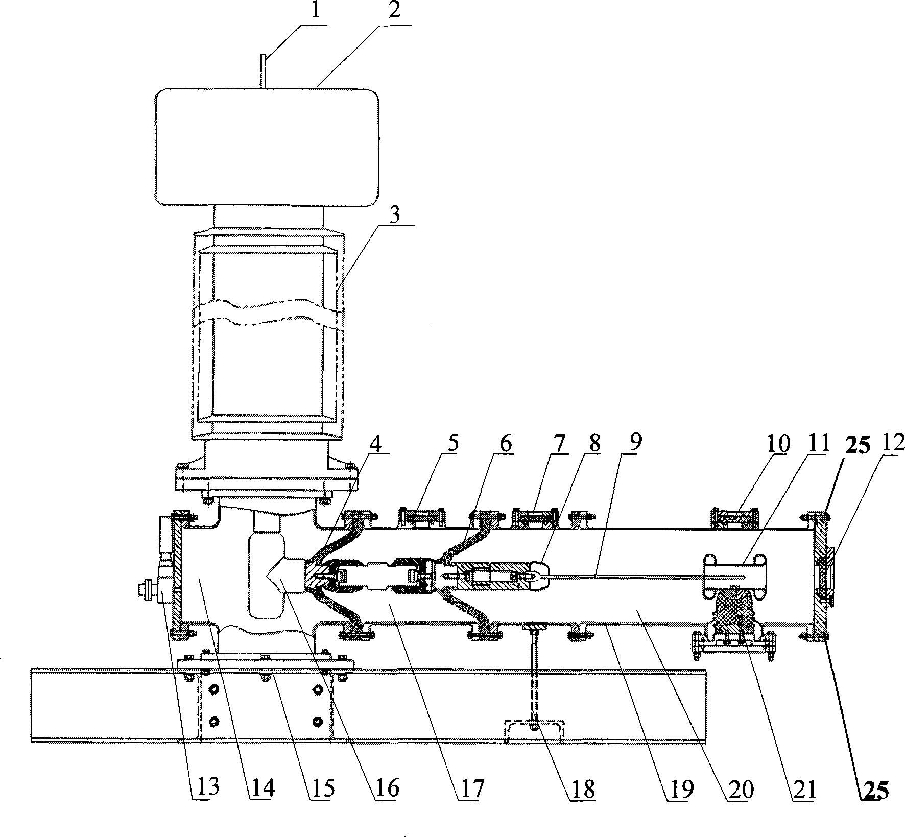 Test apparatus of DC gas insulated metal enclosed transmission line (GIL)