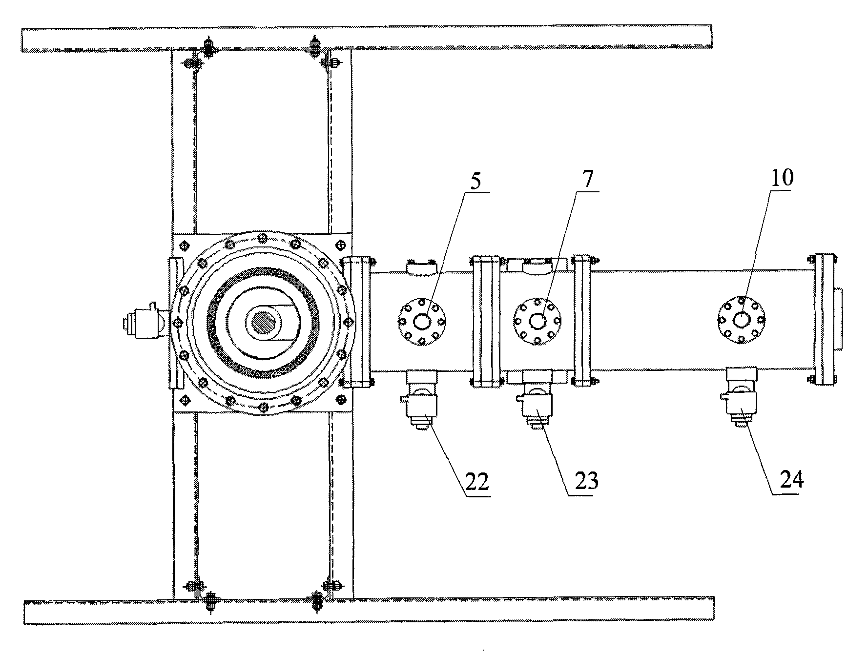 Test apparatus of DC gas insulated metal enclosed transmission line (GIL)