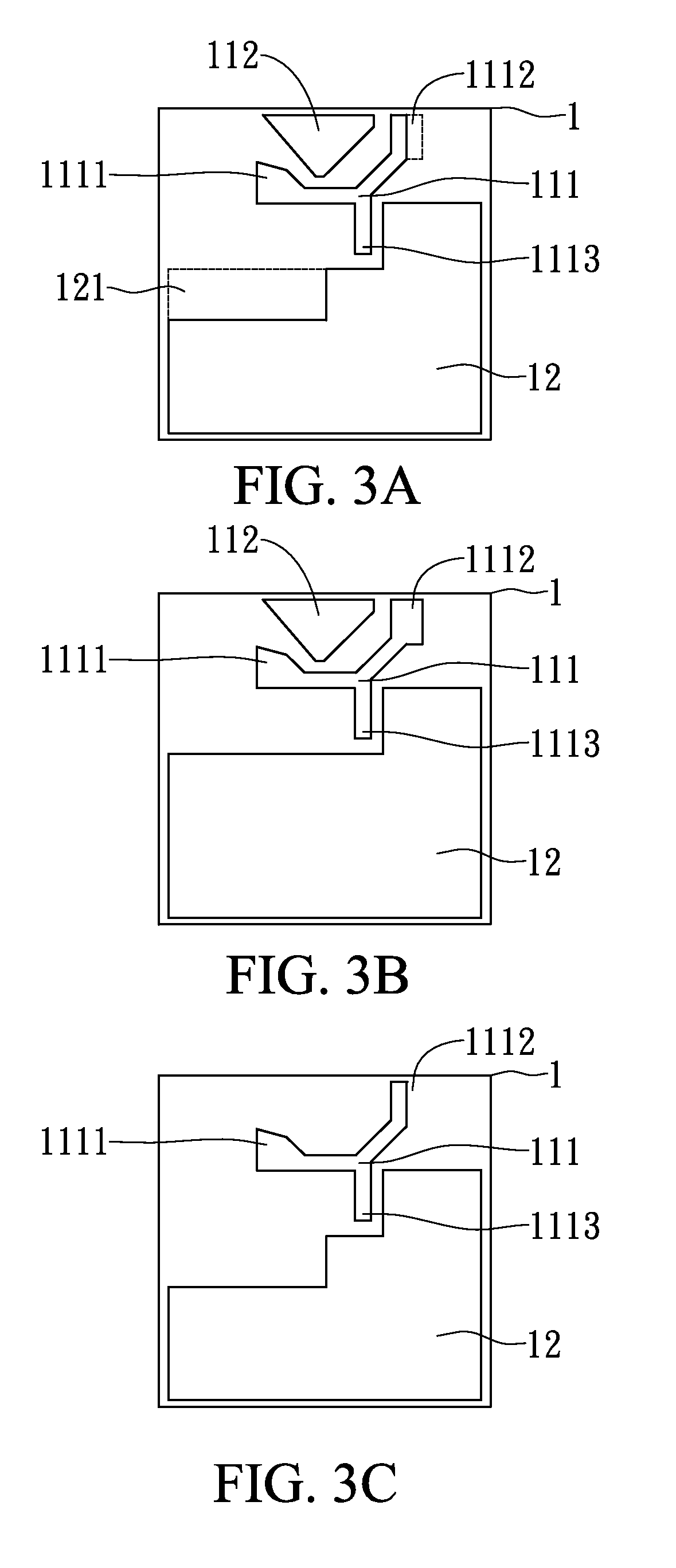 Hanging type monopole wideband antenna