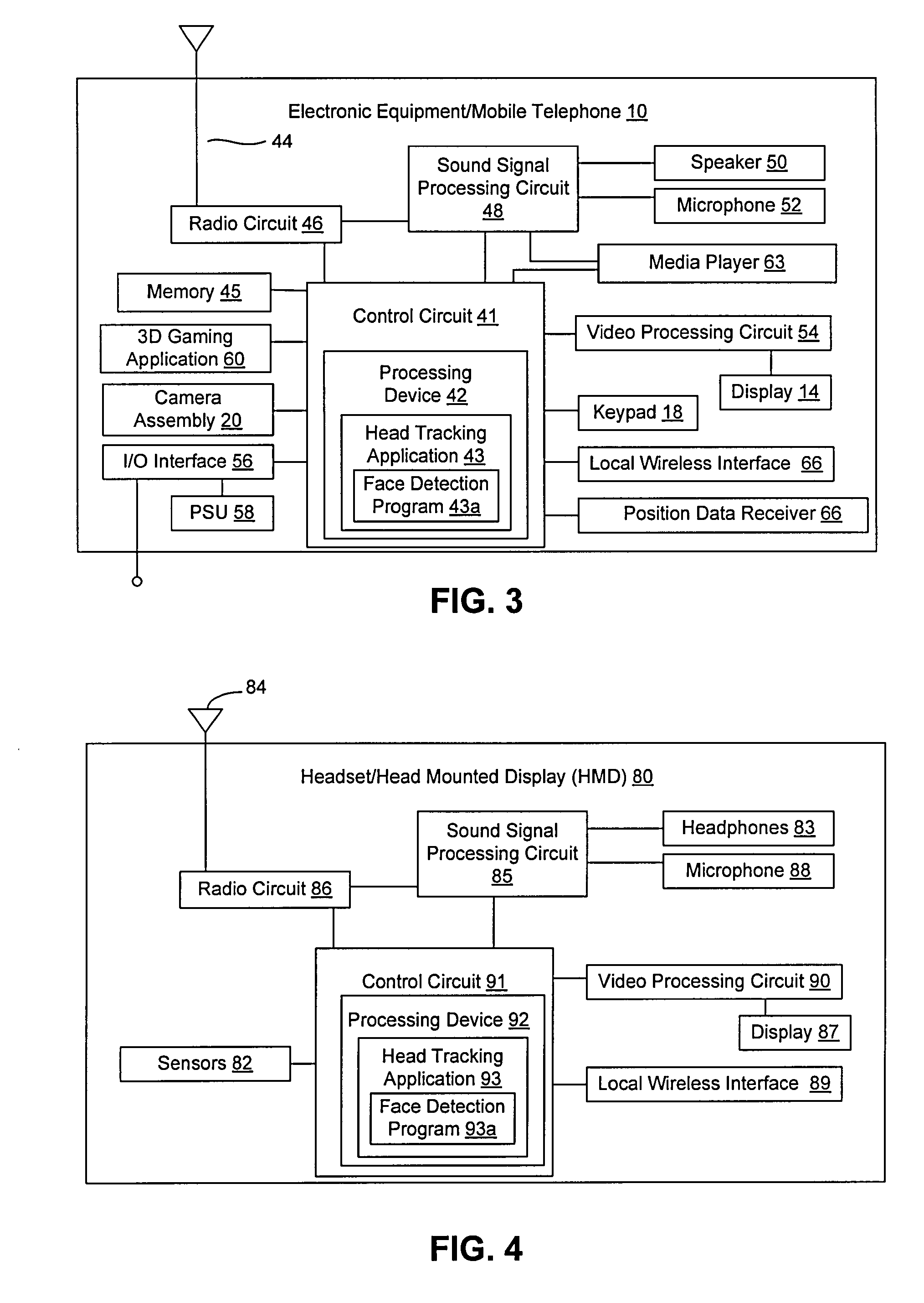 Head tracking for enhanced 3D experience using face detection