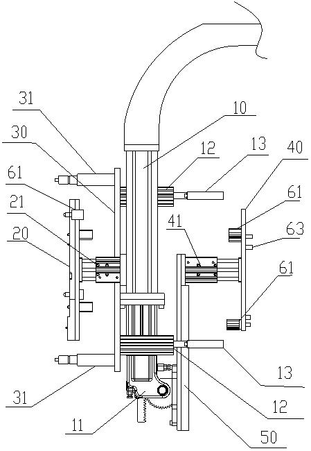 Mechanical arm for injection molding machine