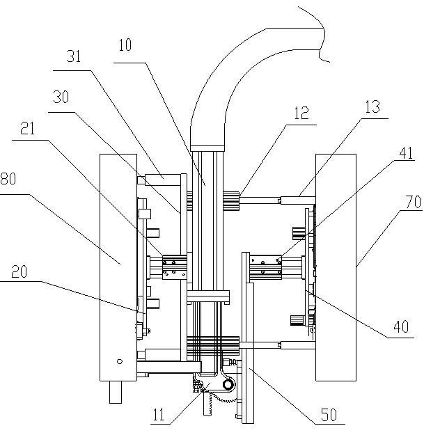 Mechanical arm for injection molding machine