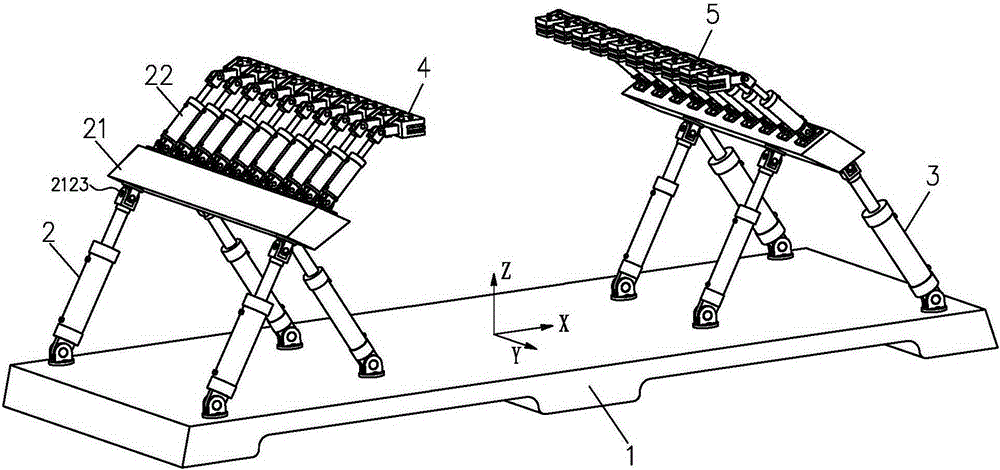 Four-degree-of-freedom hybrid multi-head flexible drawing machine