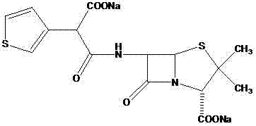 Preparation method of broad-spectrum long-acting penicillin antibiotic ticarcillin sodium