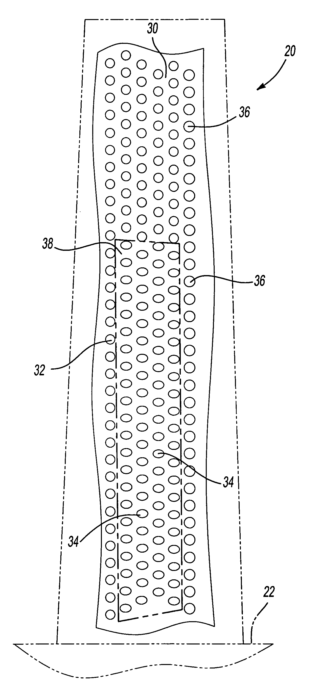 Airfoil with shaped trailing edge pedestals