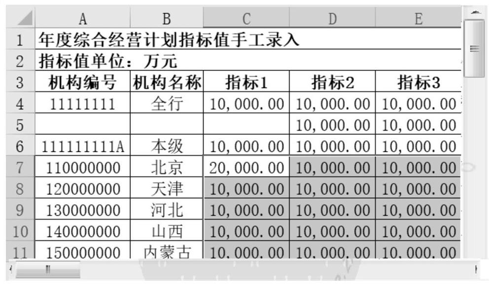 Method and device for inputting and displaying electronic form