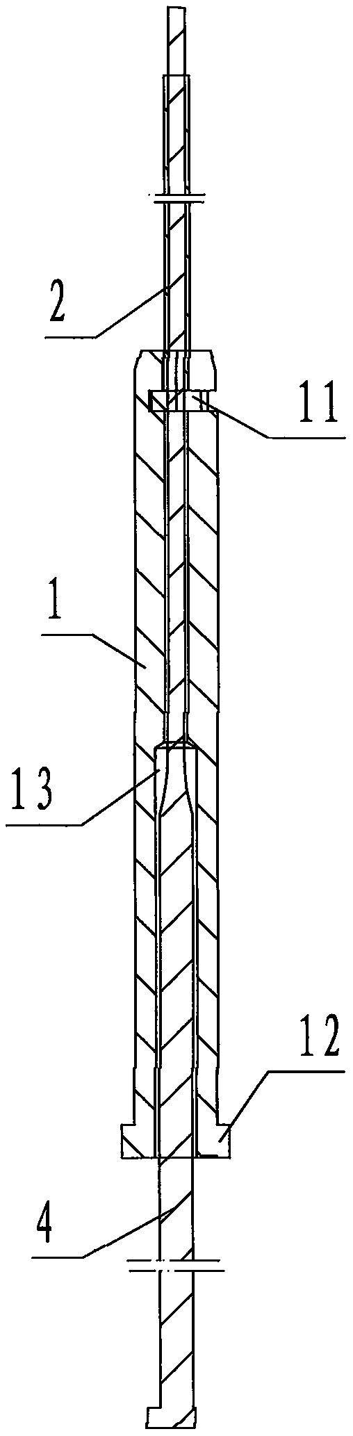 Device for unifying length of ejector sleeve