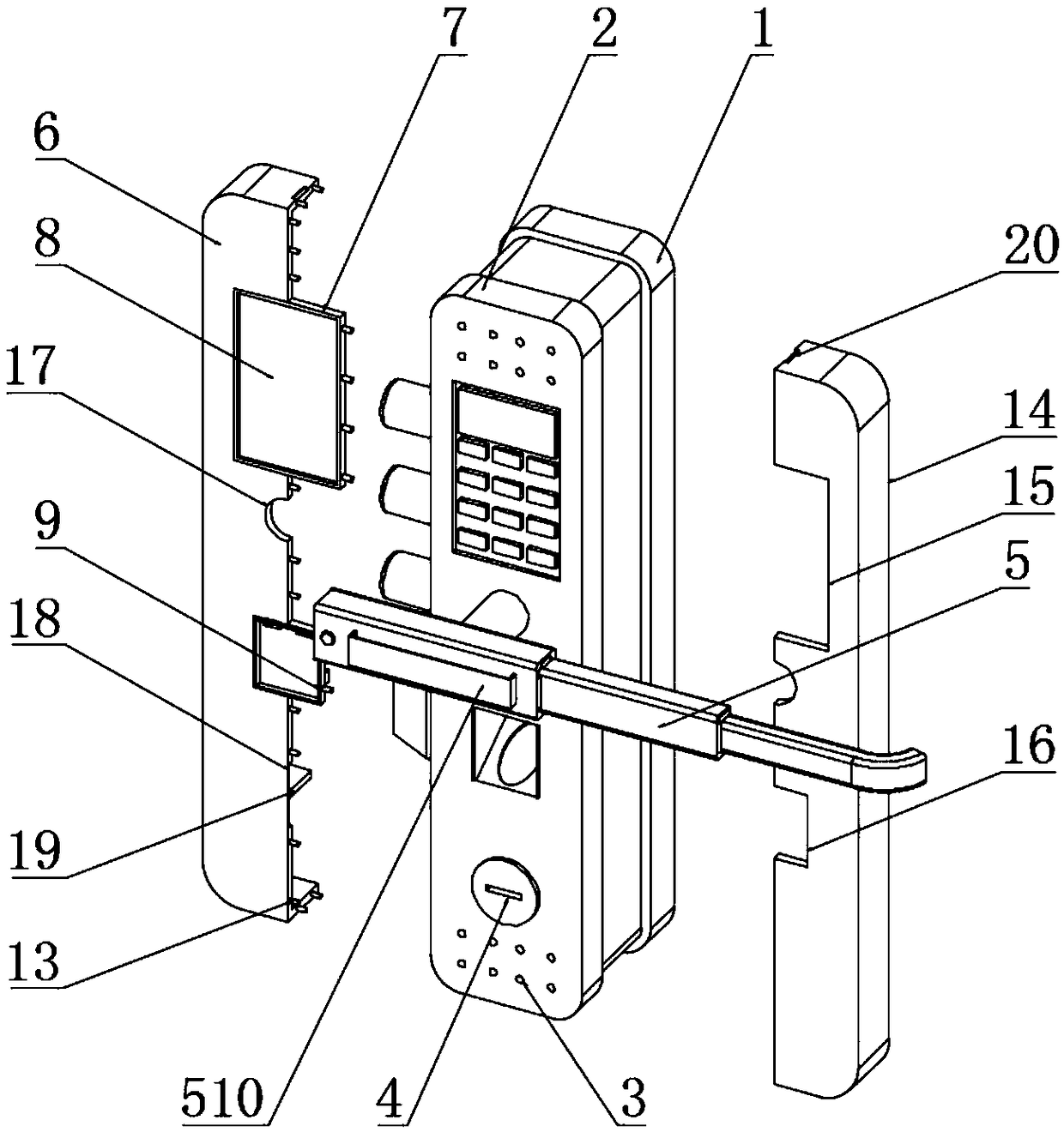 Novel fingerprint lock