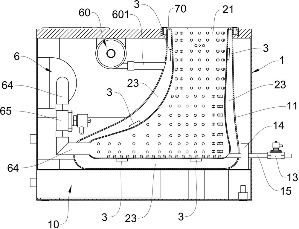 An ultrasonic leg and foot blood circulation nursing foot washing machine