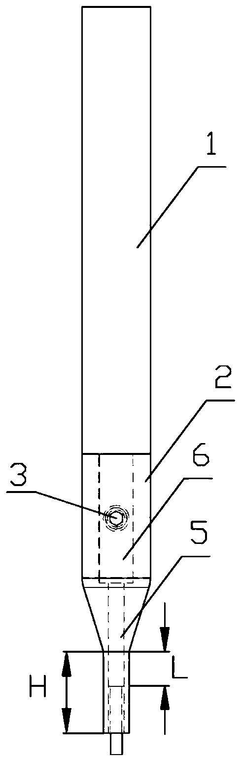 Probe needle sleeve punching tool