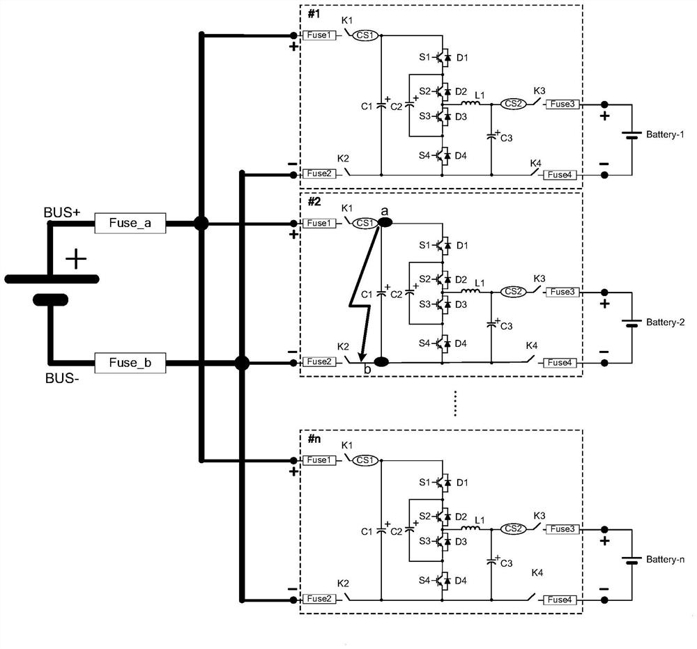 Short-circuit current suppression circuit for flying capacitor converter and energy storage system with short-circuit current suppression circuit