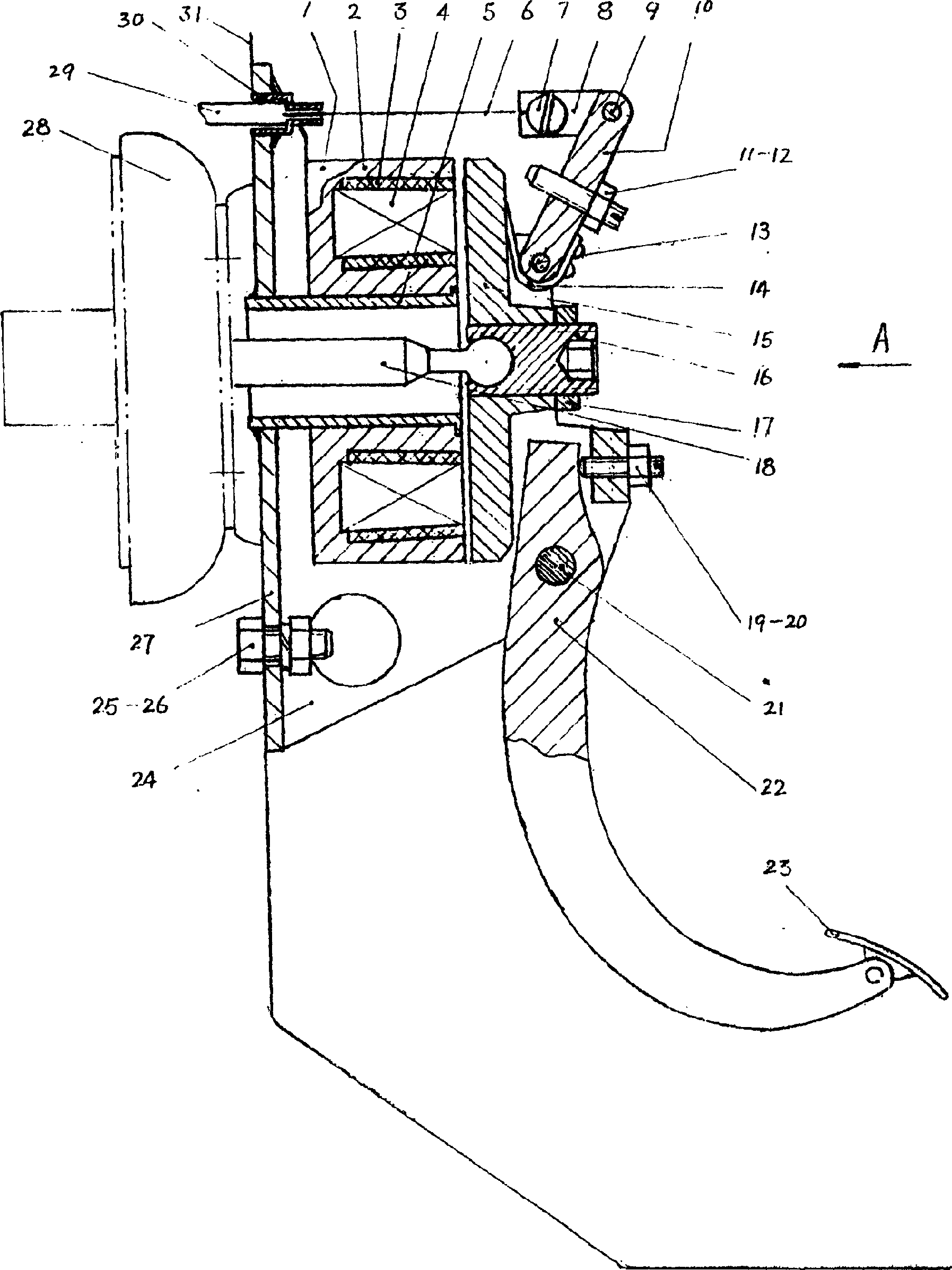 Braking-accelerating composite pedal board for car