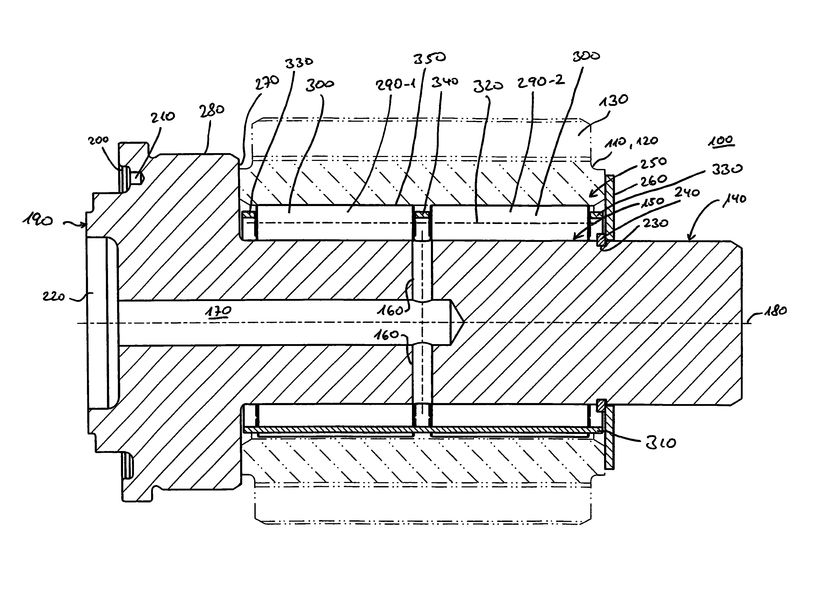 Pin for guiding a gear wheel, and planetary transmission containing the same