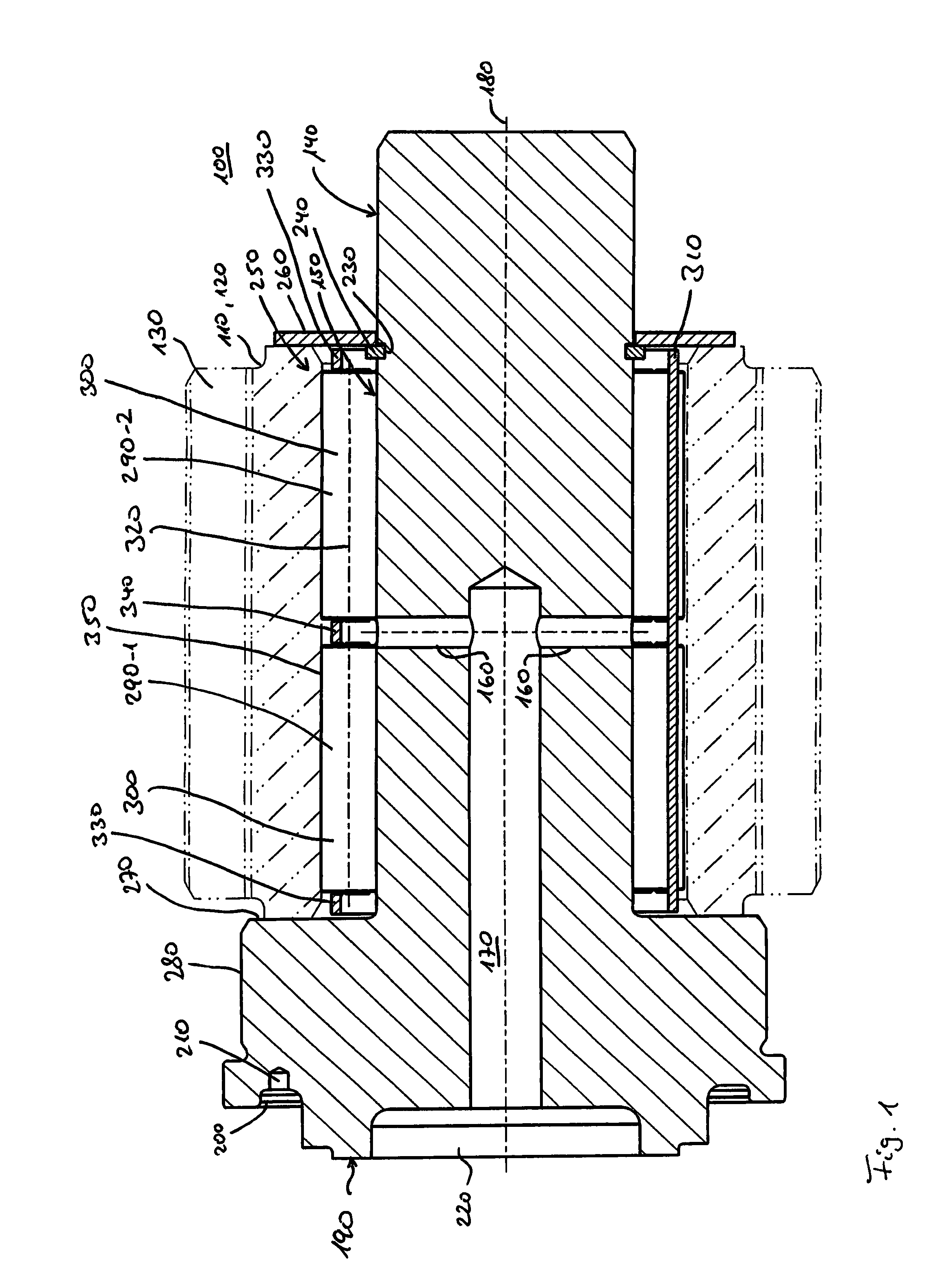 Pin for guiding a gear wheel, and planetary transmission containing the same