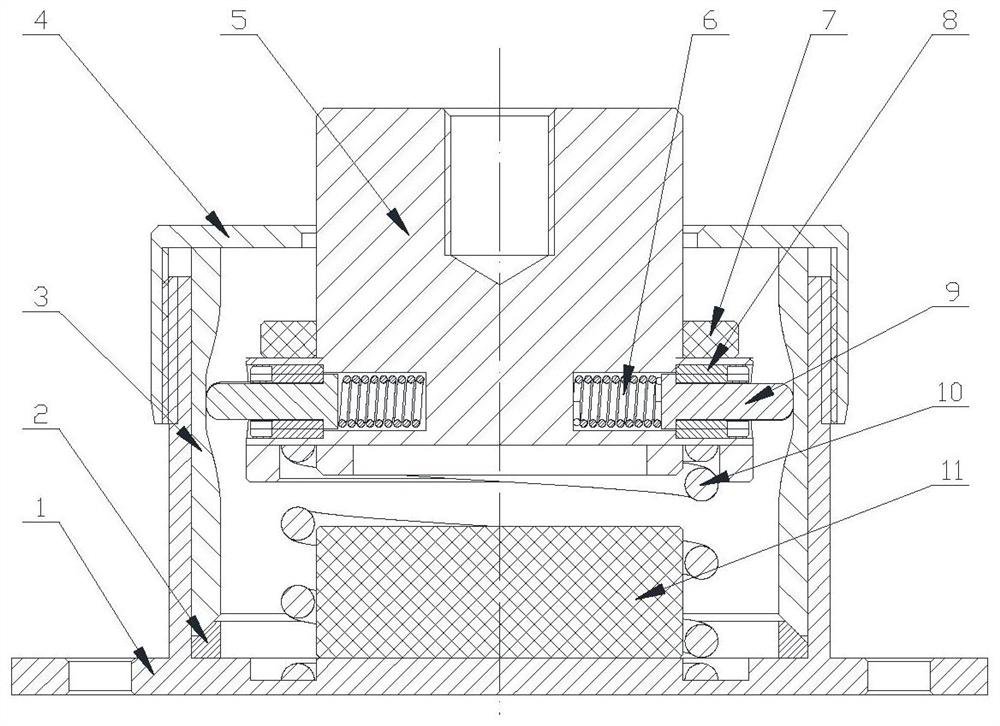 A Variable Friction Damping Vibration Isolator with Adjustable Center Position