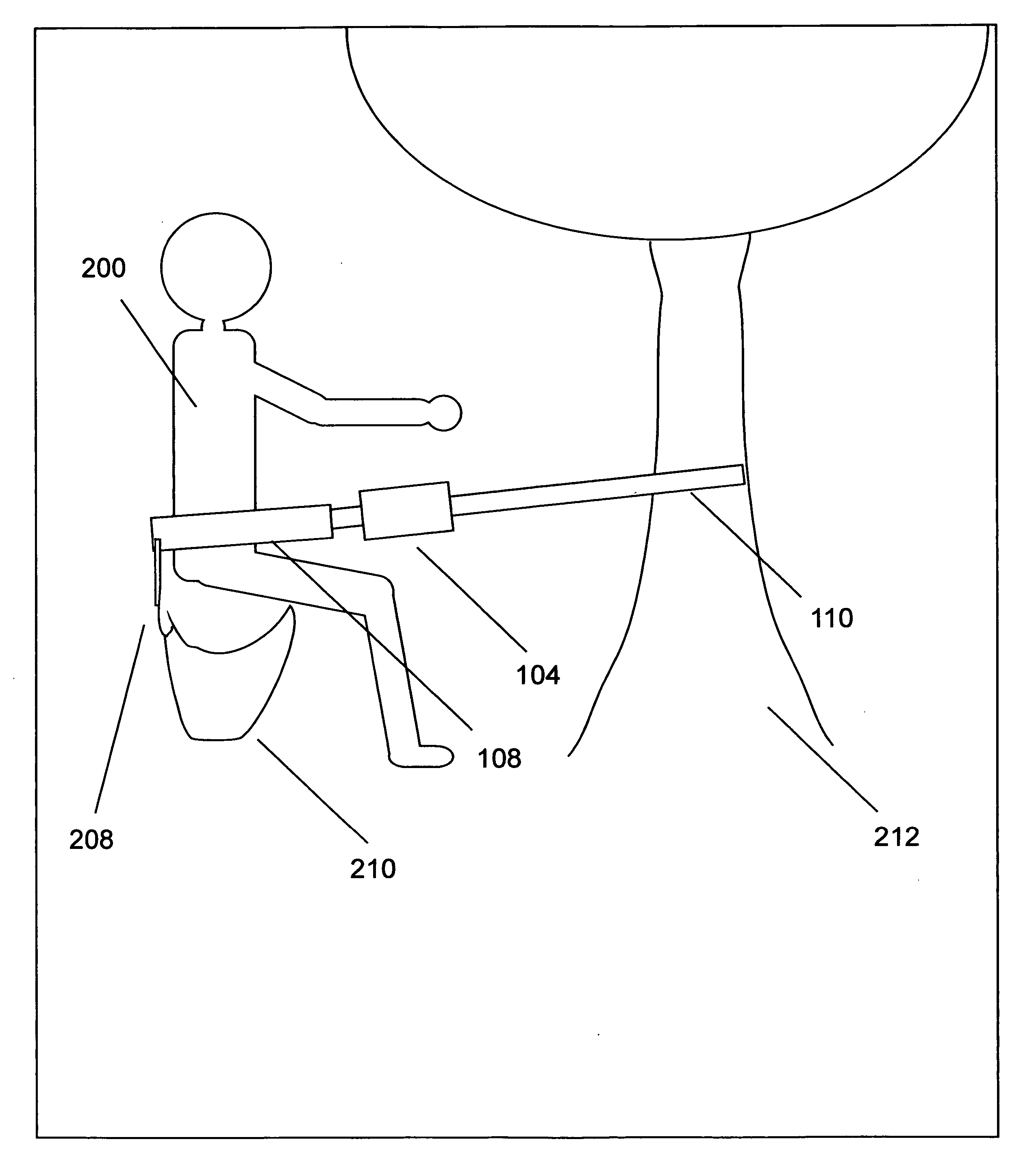 Portable sling toilet