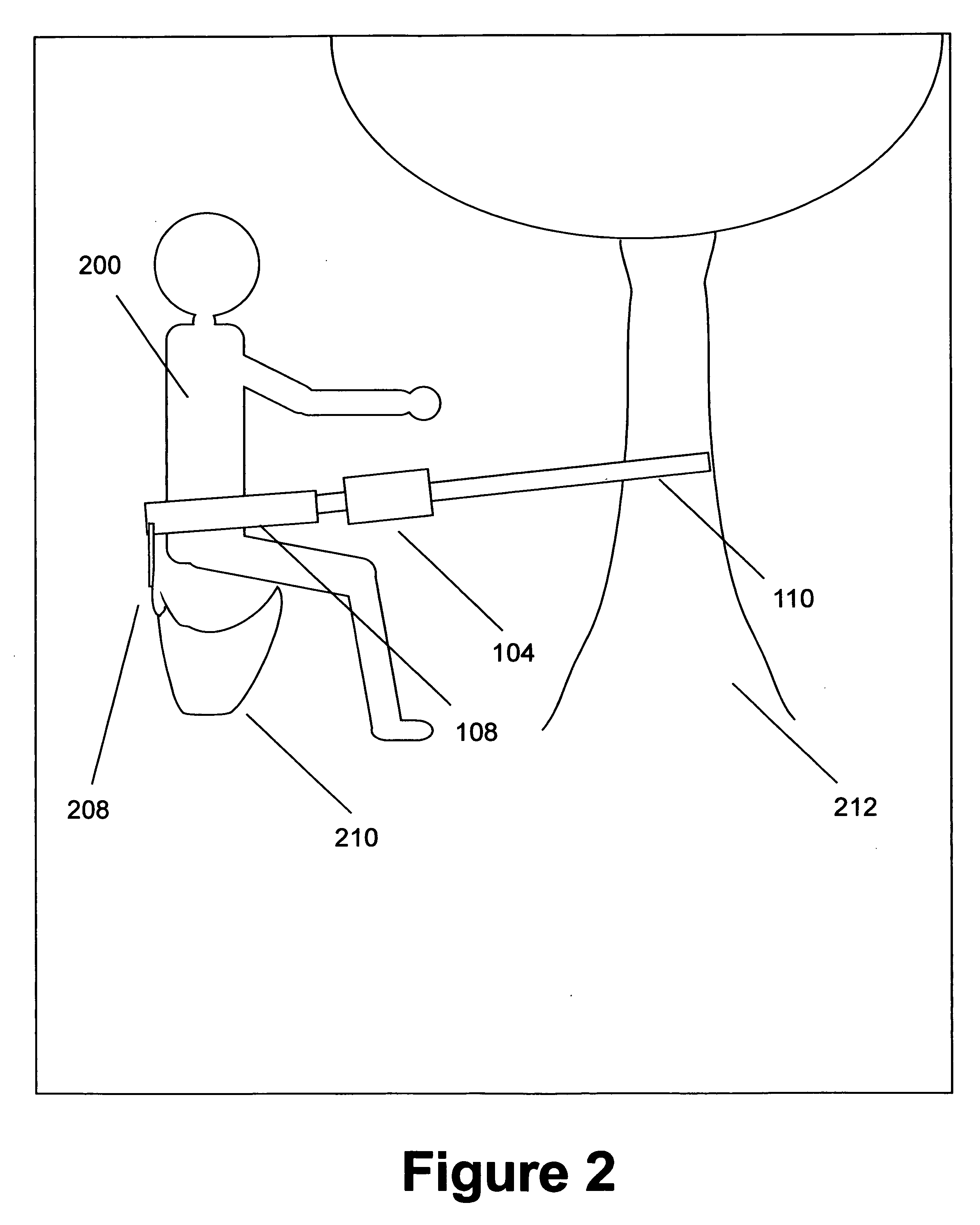 Portable sling toilet