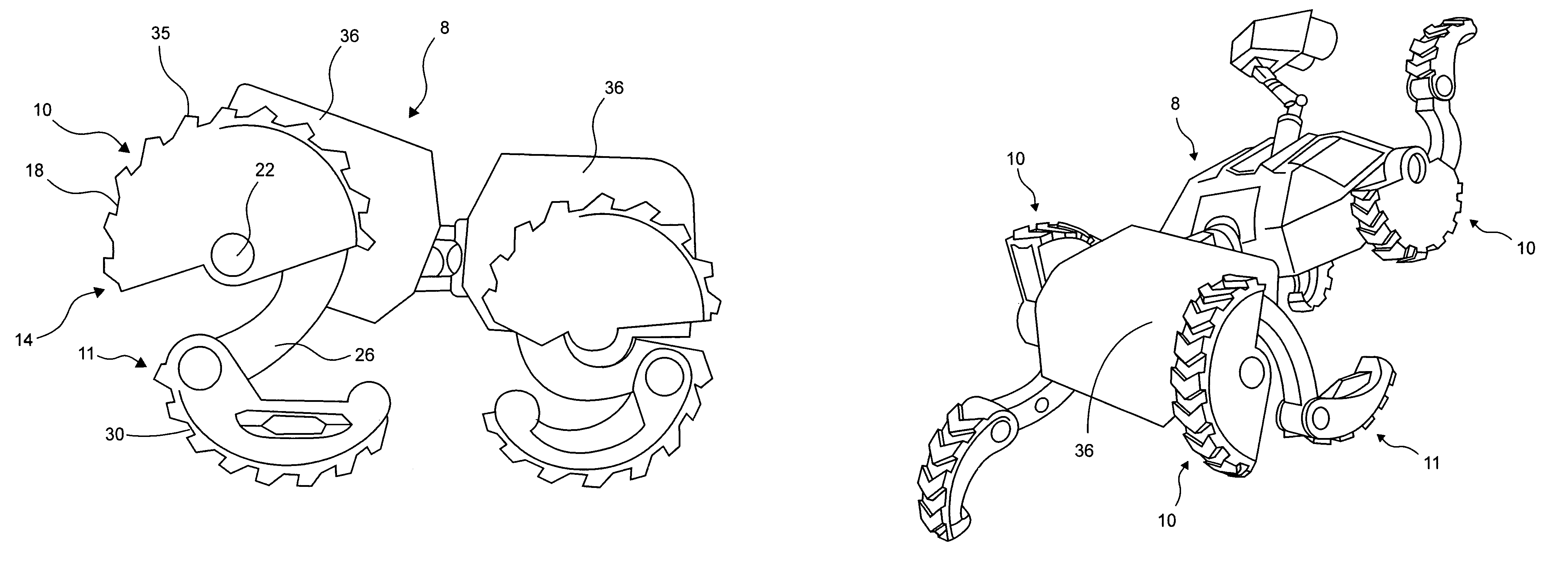 Reconfigurable articulated leg and wheel