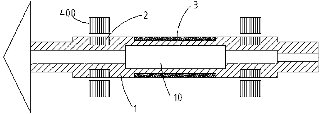 Rotor structure for center ladder hole