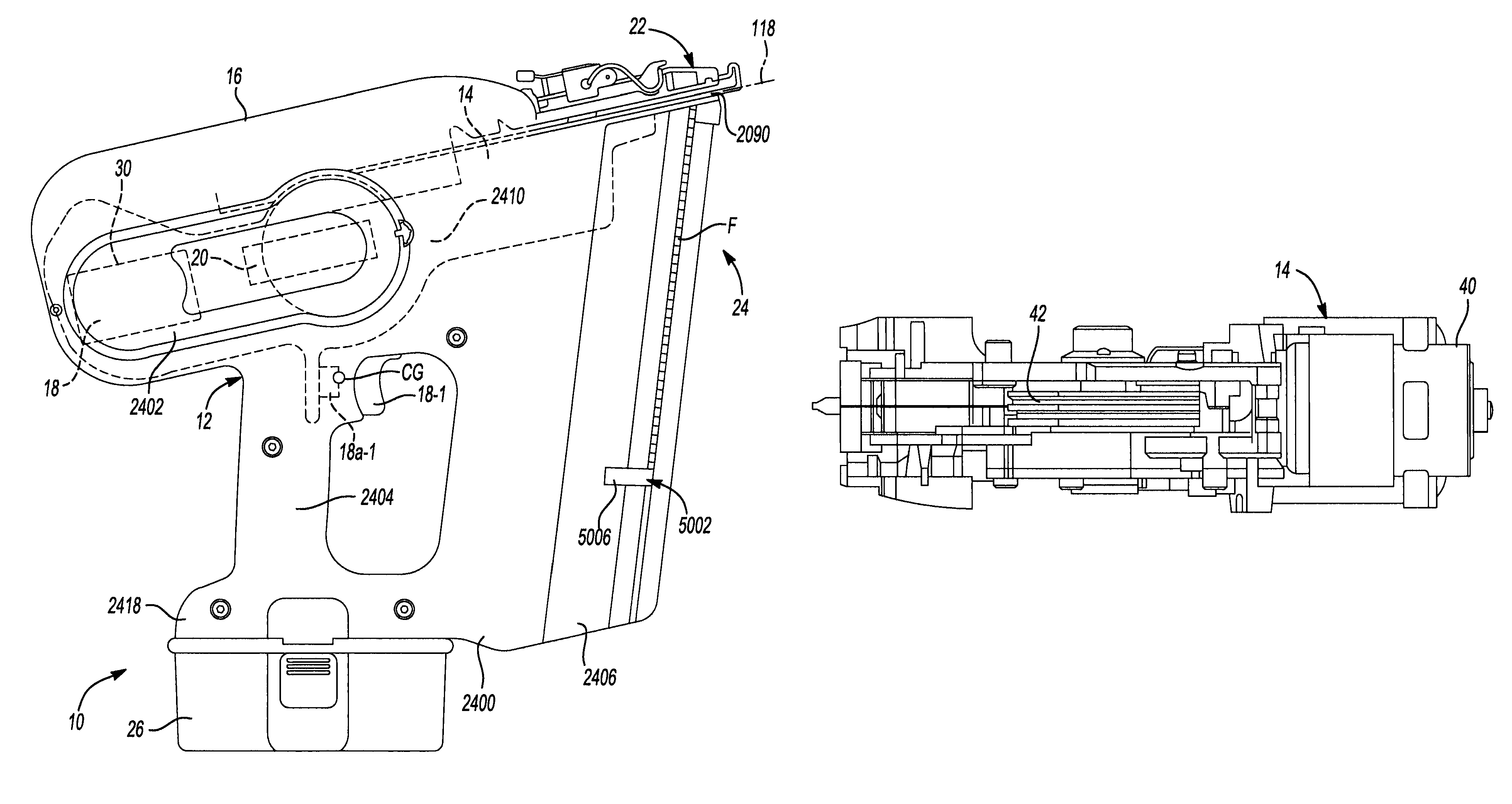 Cordless framing nailer