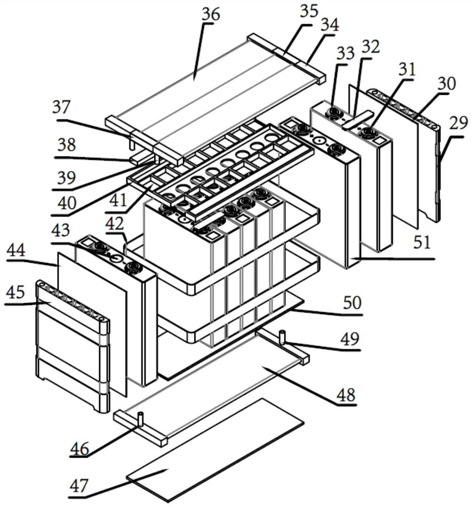 A twin-shaft three-motor marine ammonia-electric hybrid power system