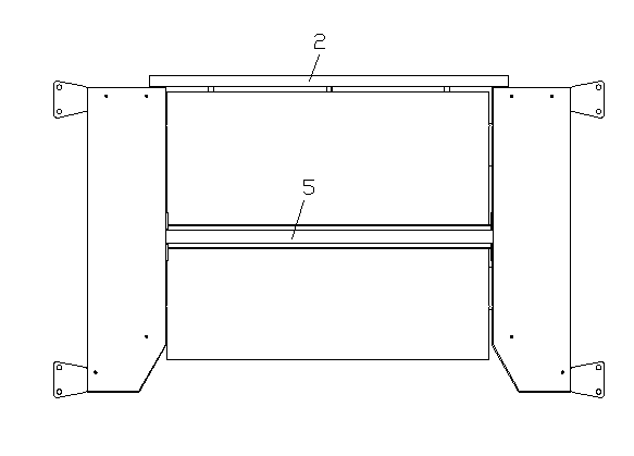 Empty pallet splitting and stacking machine and using method thereof