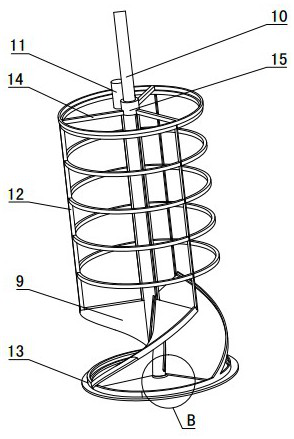 A device for pouring uncooked grains of vinegar