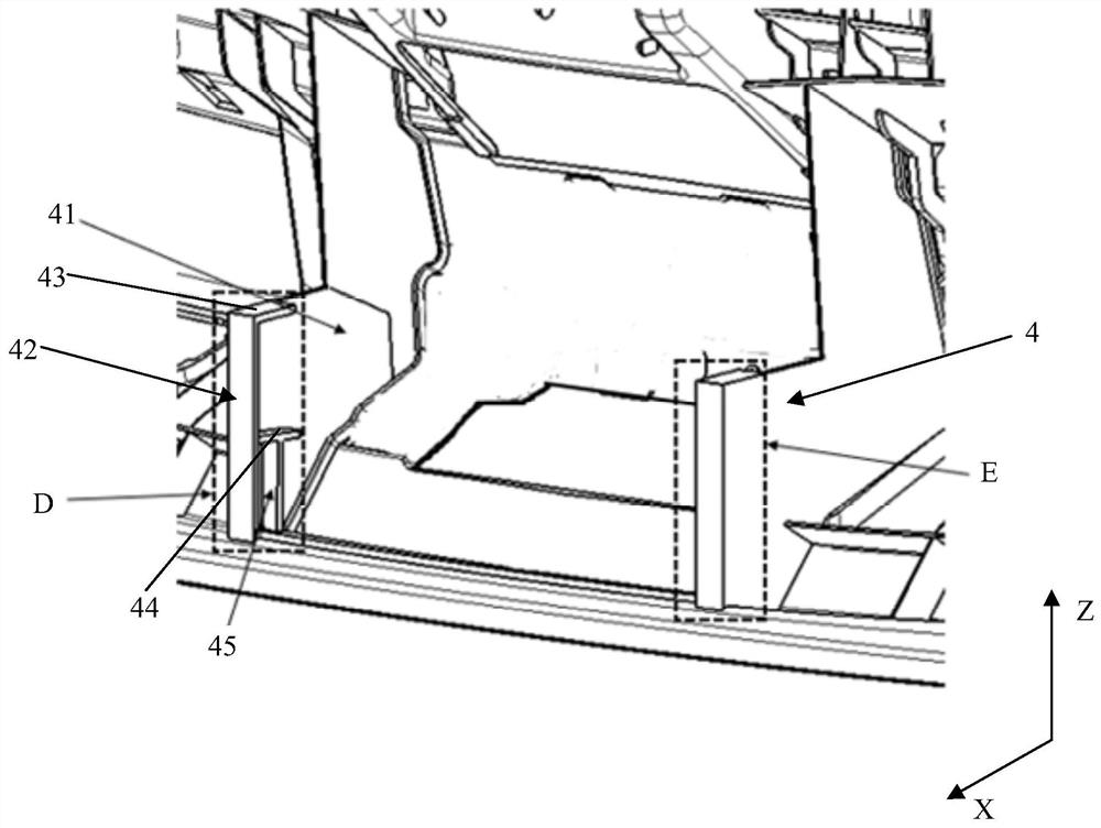 Tail door structure and vehicle