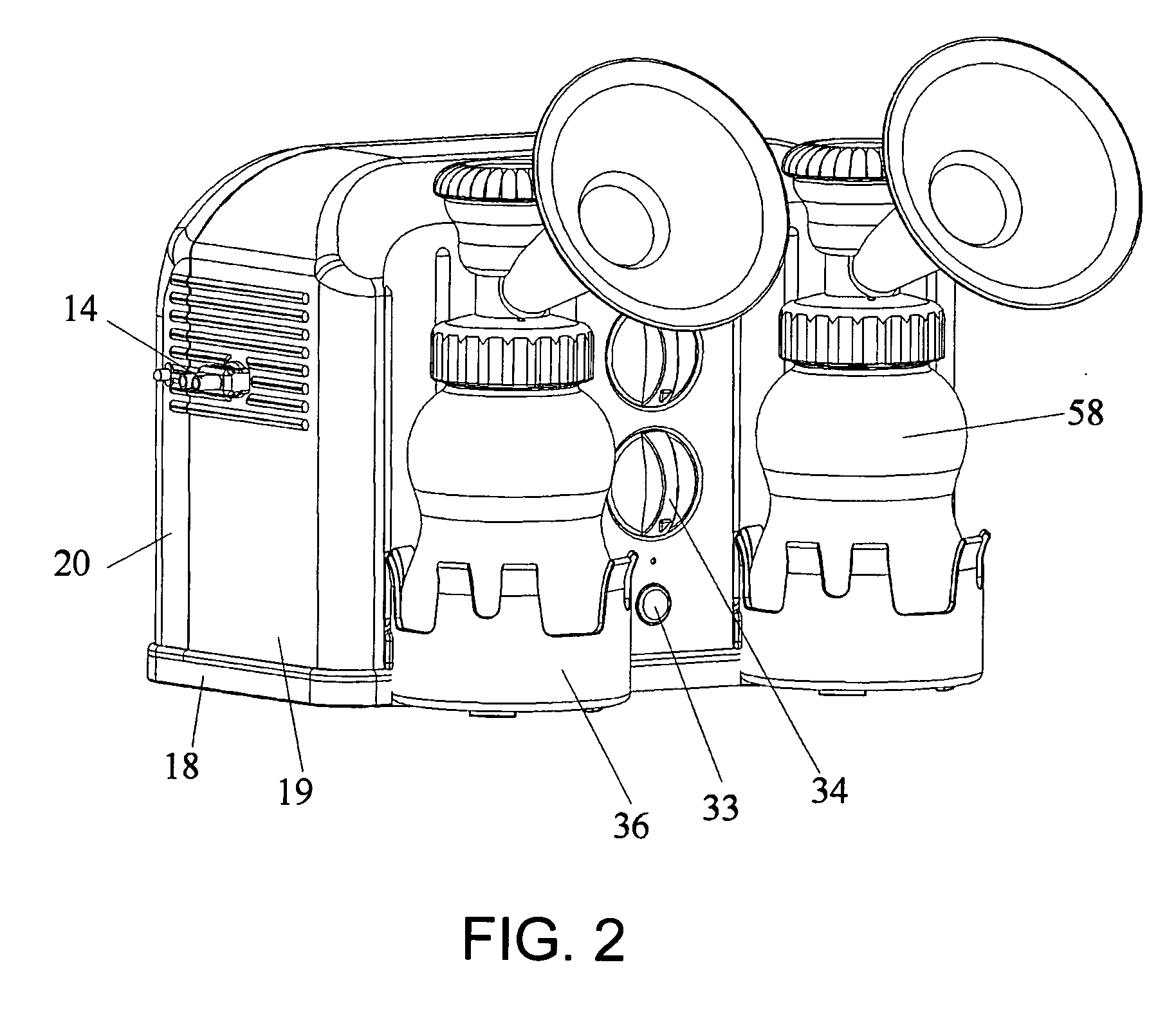 Piston-type breast pump