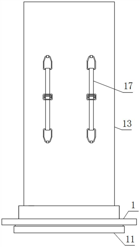 An aircraft wing level measuring device that is easy to disassemble