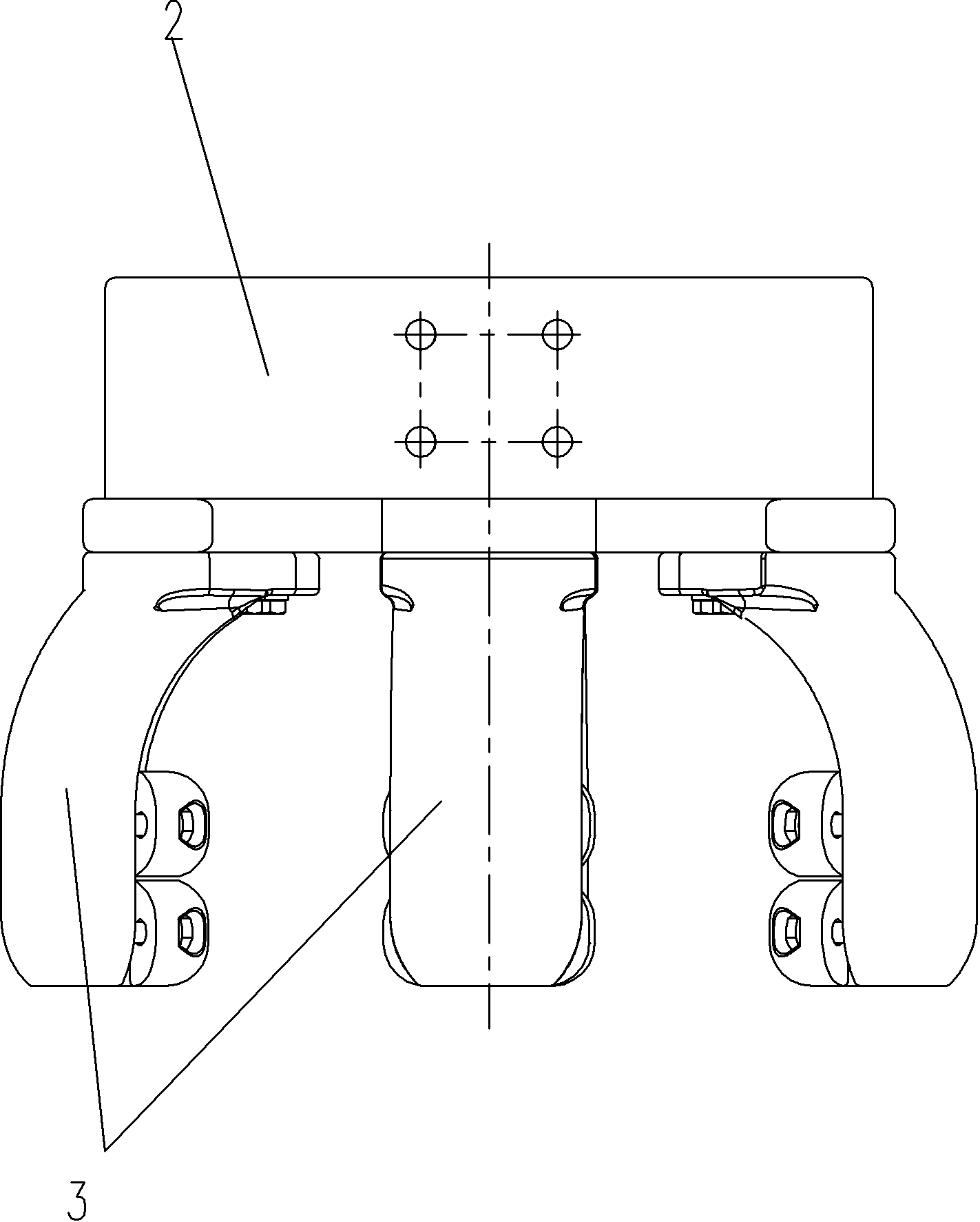 Split conductive wire clamp metal ware and branch wire clamps thereof