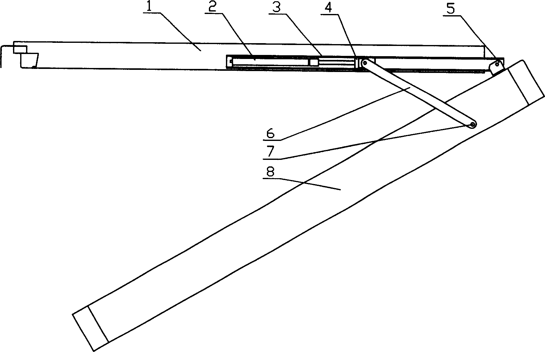 Support method for unlatching dormer window