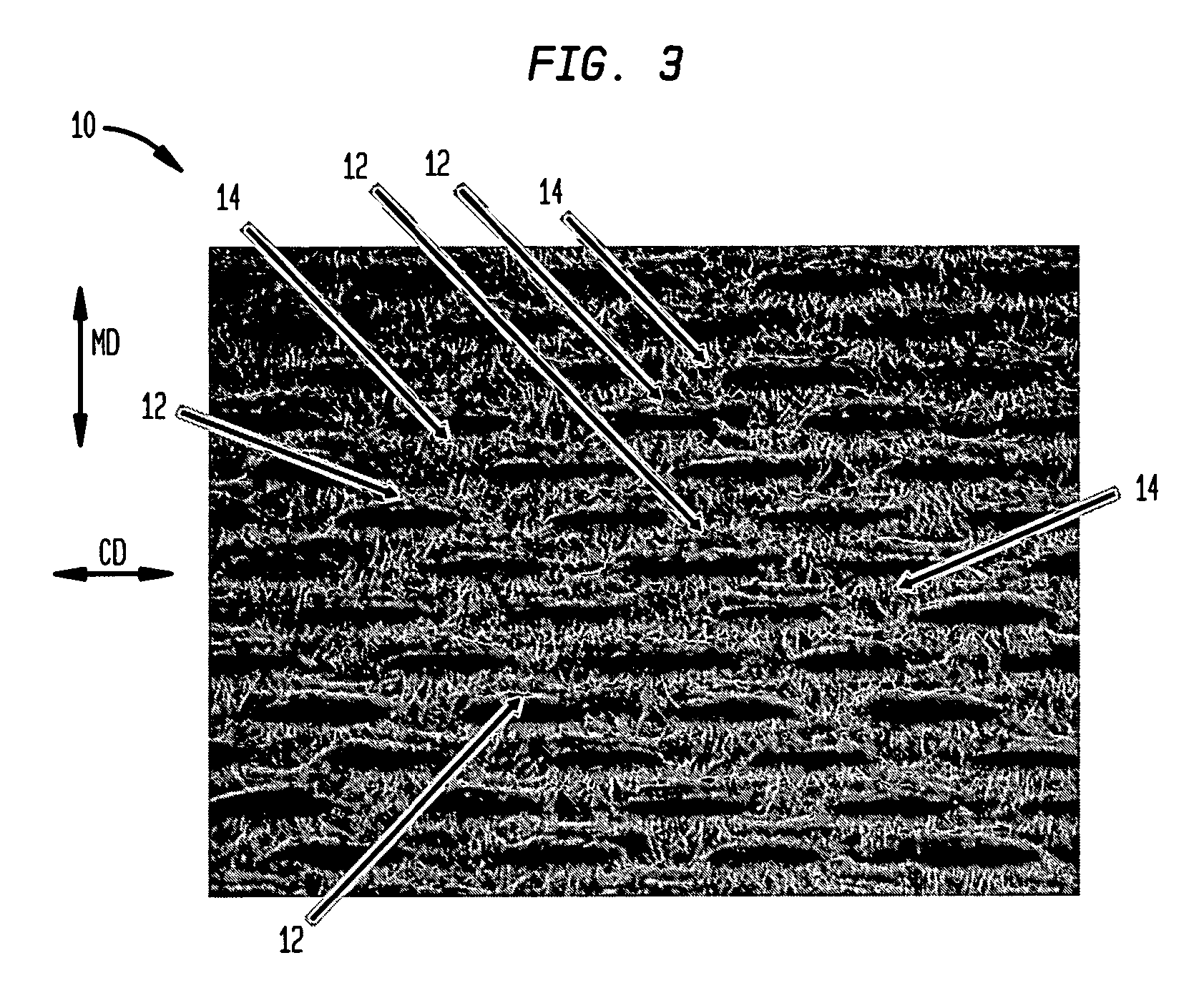 Wet-pressed tissue and towel products with elevated CD stretch and low tensile ratios made with a high solids fabric crepe process