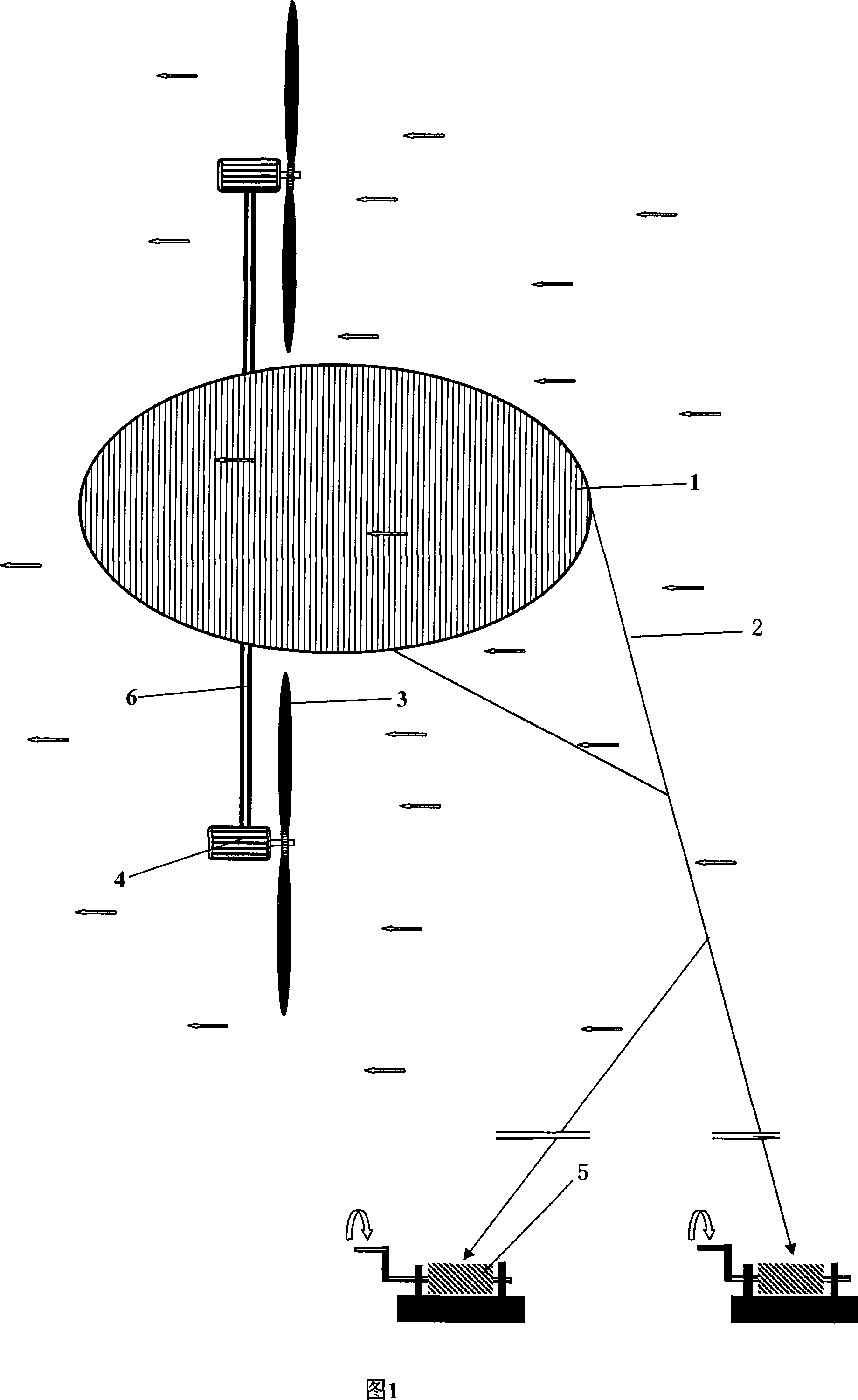 Flying wind power generator, units