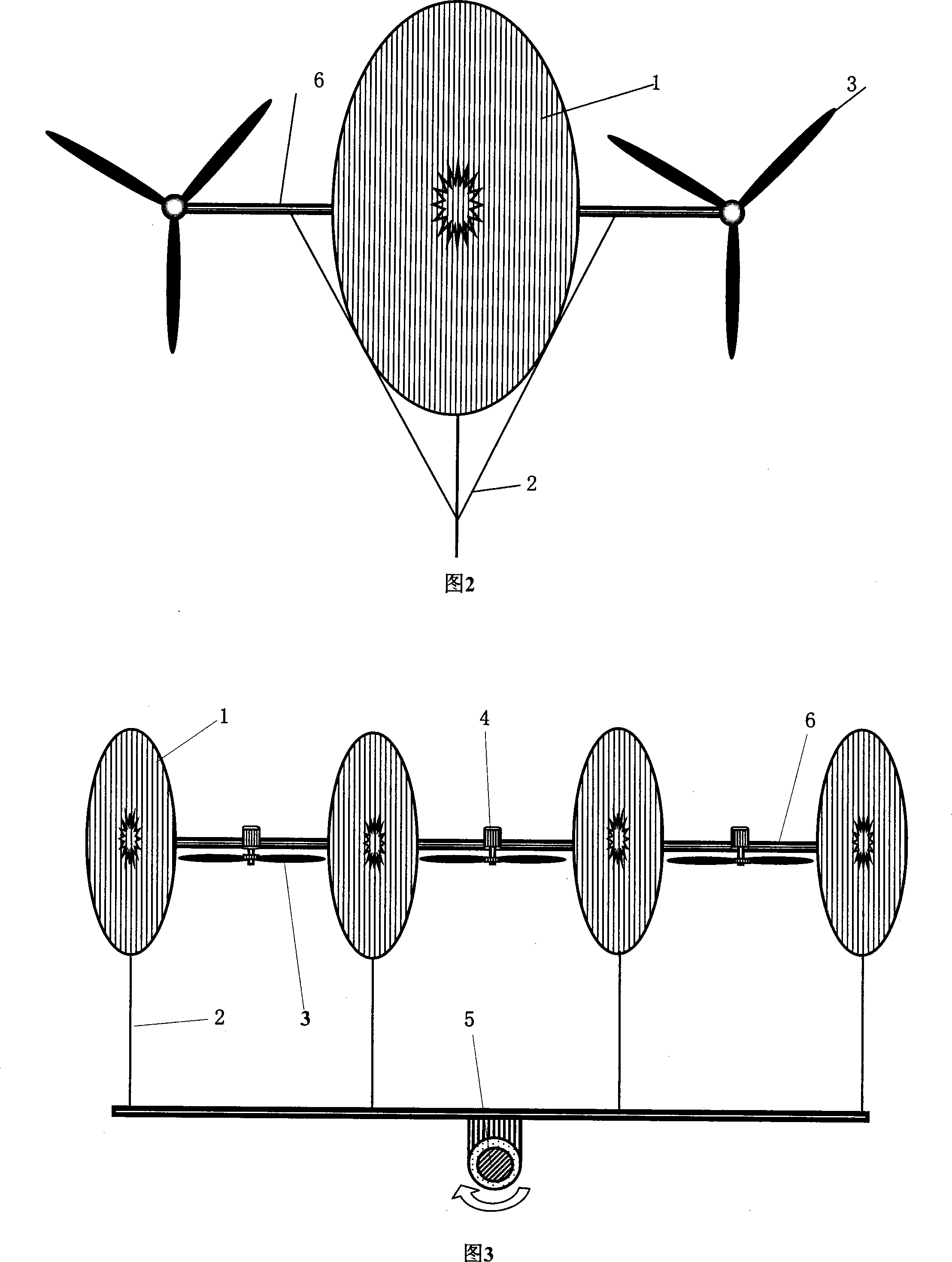 Flying wind power generator, units