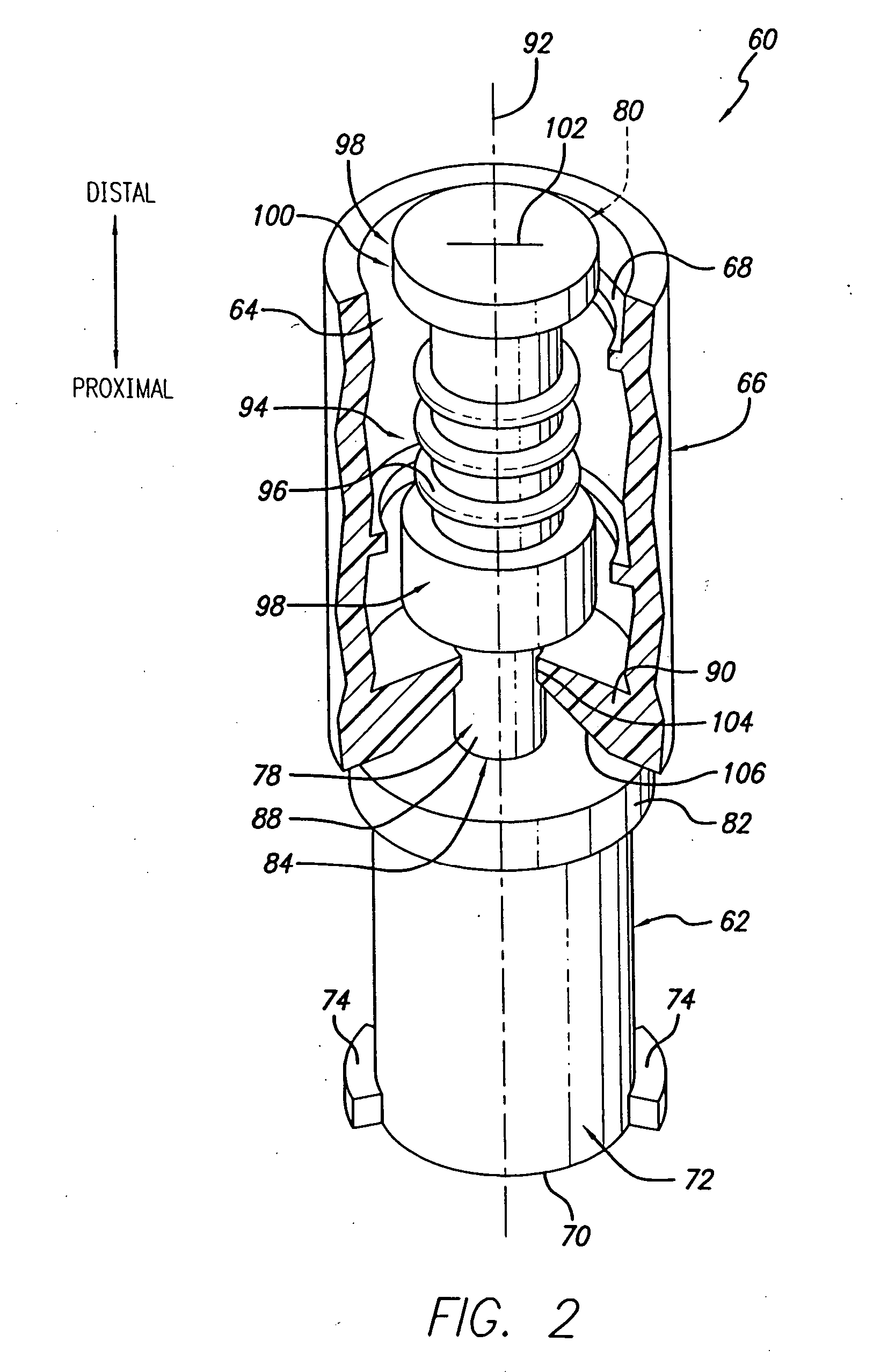 Self-sealing male connector