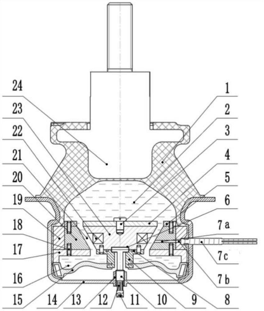 Magneto-rheological vibration isolator with adjustable damping channel width