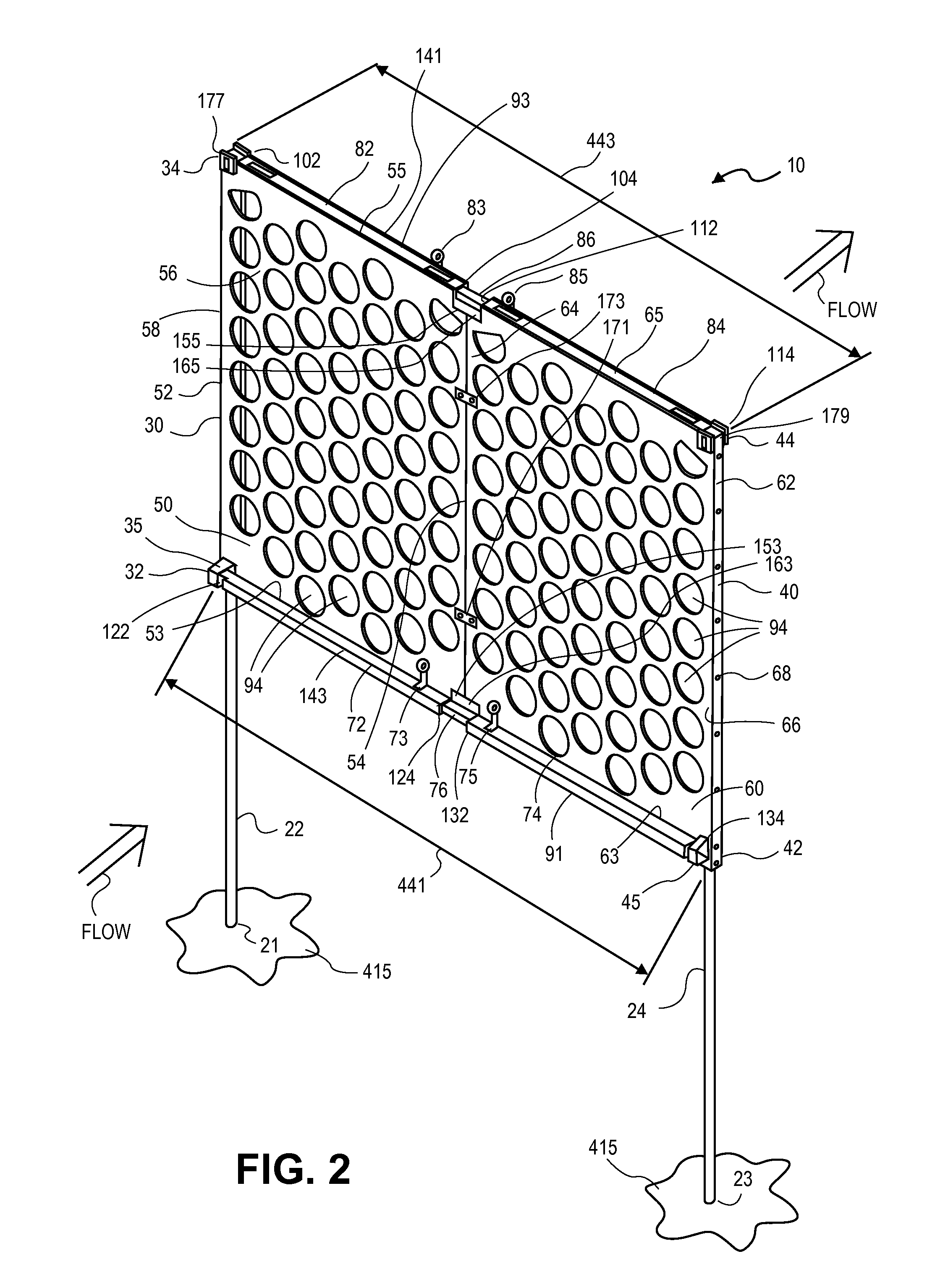 Flow baffle installation methods and apparatus